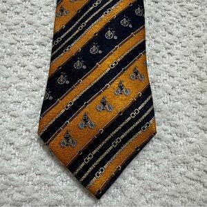 Firenze Made in Italy Silk Tie Vintage Bicycle Tie